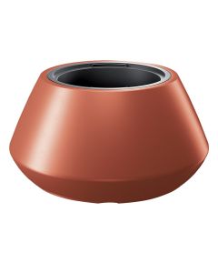 Vazo lulesh, rrethore, Heos, plastike, bakri, pa pjatë, Ø58.2 xH30 cm, 18/56 lt