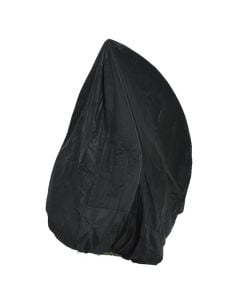 Cover, polyester and pu, black, Ø115 xH188 cm