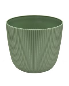 Flower pot, plastic, moss green, Ø12 xH10.5 cm, 0.9 lt