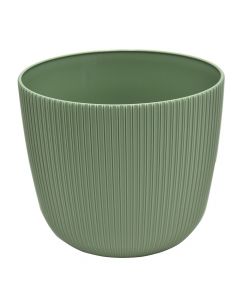 Flower pot, plastic, moss green, Ø15 xH13 cm, 1.8 lt