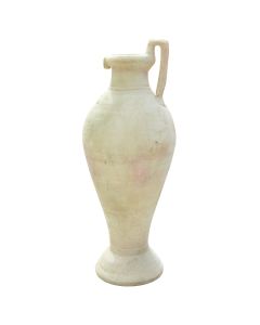 Vazo lulesh, qeramike, e bardhë, Ø80 cm