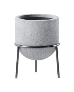 Vazo lulesh, Ziva, XL, beton, gri, 40x40xH55 cm