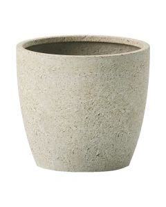 Vazo lulesh, Indra, XXL, beton, krem, 62x62xH56 cm