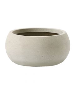 Vazo lulesh, Pan, XL, beton, krem, 46x46xH28 cm