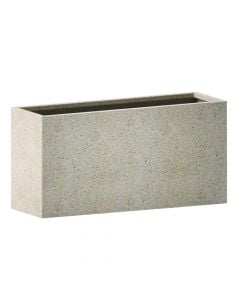 Vazo lulesh, Seperator, L, beton, krem, 100x36xH50 cm