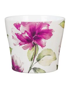 Vazo lulesh, qeramike, shumëngjyrëshe, Ø16.9xH14.5 cm