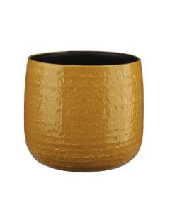 Flower pot, Floyd, ceramic, ochre, Ø28xH23.5 cm