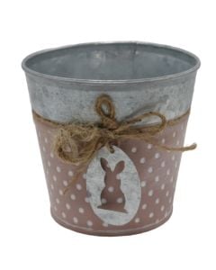 Vazo lulesh, metalike, mikse, 11x10.5 cm