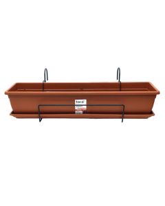 Vazo lulesh, Nara Kit, plastike, terrakotë, 80x20xH16 cm