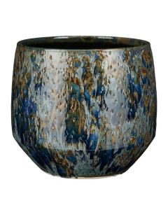 Flower pot, Harris, ceramic, blue, Ø29xH26 cm