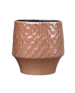 Flower pot, Freddy, ceramic, dusty pink, Ø25xH25 cm