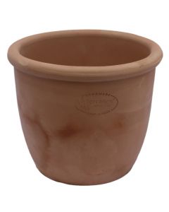 Round flower pot, Carpi, ceramic, terracotta, Ø17xH15 cm
