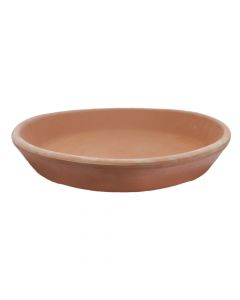 Saucer for flower pot, ceramic, terracotta, Ø45xH5 cm