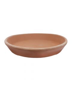 Saucer for flower pot, ceramic, terracotta, Ø35xH5 cm