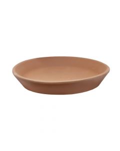 Saucer for flower pot, ceramic, terracotta, Ø25xH5 cm