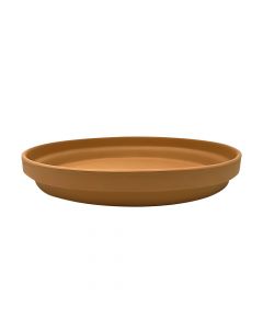 Saucer for flower pot, ceramic, terracotta, Ø30xH5 cm