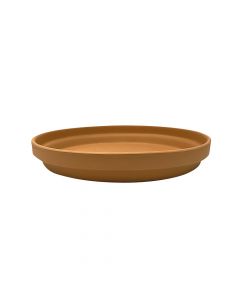Saucer for flower pot, ceramic, terracotta, Ø25xH4 cm