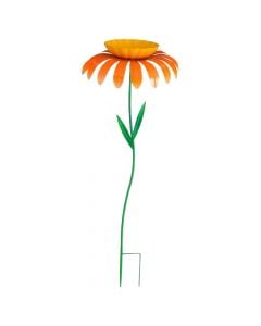 Dekorues kopshti, Flower, metalike, portokalli, 31xH81 cm