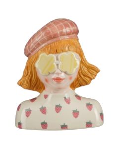 Flower pot, Funny, ceramic, colorful, 20x13.5xH24.5 cm