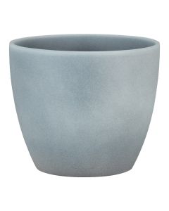 Flower pot, ceramic, grey, Ø22xH19.5cm
