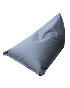 Pupë, poliestër, kundra ujit, mbushje polisteroli, gri, 100x140xH35 cm