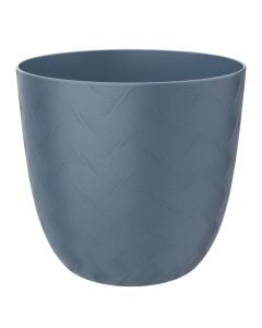 Flower pot, plastic, blue, ø12.5 cm