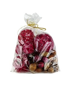 Natural dried flowers, red, 200 gr
