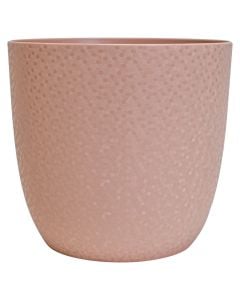 Flower pot, plastic, nude pink, Ø13.7xH12.6 cm