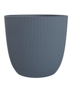 Flower pot, Novelty, plastic, blue, Ø13.7 cm