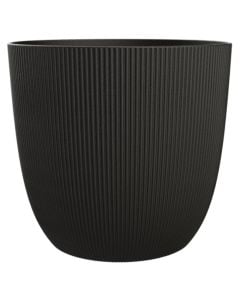 Flower pot, Novelty, plastic, black, Ø18.5 cm