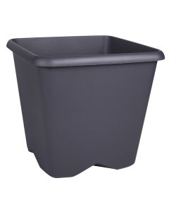 Flower pot, plastic, anthracite grey, 29.5xH29.5 cm