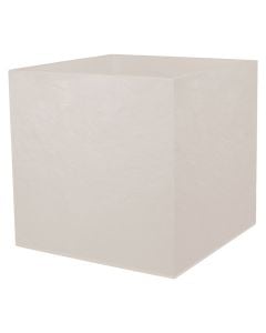 Flower pot, plastic, limenstone, 49.5 x 49.5 x H49.5 cm