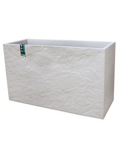 Flower pot, plastic, limenstone, 99.5x39.5x60cm