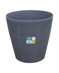Flower pot, plastic, grey smoke, Ø30xH29 cm