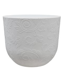 Flower pot, plastic, white, Ø30xH24.7 cm