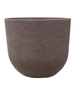 Flower pot, plastic, dark beige, Ø30xH24.7 cm
