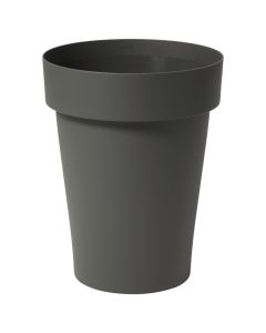 Flower pot, plastic, smoke grey, Ø35xH45 cm