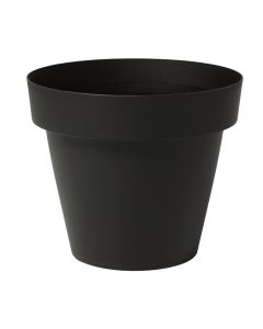 Flower pot, plastic, grey anthracite, Ø24xH22 cm