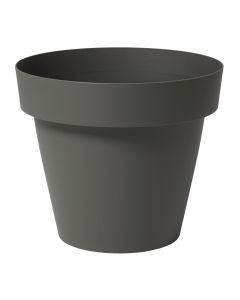 Flower pot, plastic, smoke grey, Ø29xH25.5 cm