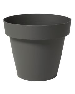 Vazo lulesh, plastike, gri, Ø33xH29 cm