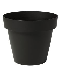 Flower pot, plastic, grey anthracite, Ø33xH29 cm
