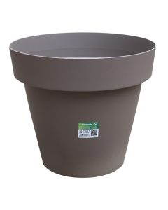 Flower pot, plastic, dark beige, Ø39xH34 cm