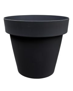 Flower pot, plastic, grey anthracite, Ø47xH41 cm