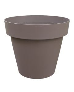 Flower pot, plastic, dark beige, Ø47xH41 cm