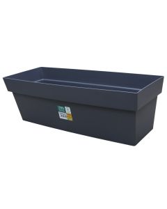 Vazo lulesh, plastike, gri, 49x16,8xH15,9 cm