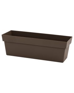 Vazo lulesh, plastike, bezhë e errët, 49x16,8xH15,9 cm