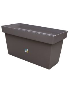 Vazo lulesh, plastike, bezhë e errët, 80x37xH42 cm