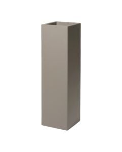 Vazo lulesh, plastike, gri e hapur, 26x26xH95 cm