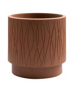 Vazo lulesh, plastike, portokalli, Ø29xH28 cm