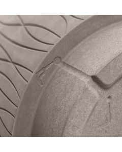 Flower pot, plastic, havana, Ø29xH28 cm